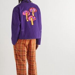 Acne Studios Unisex Purple Embroidered Mushroom Jacket